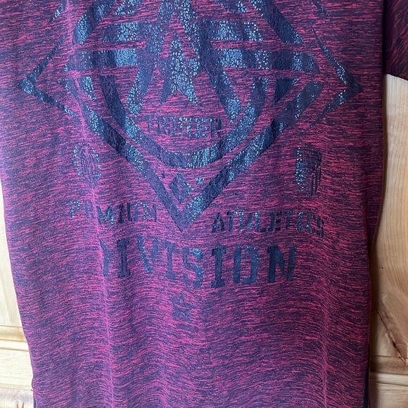 Crimson Red American Fighter T Shirt - Picture 8 of 11